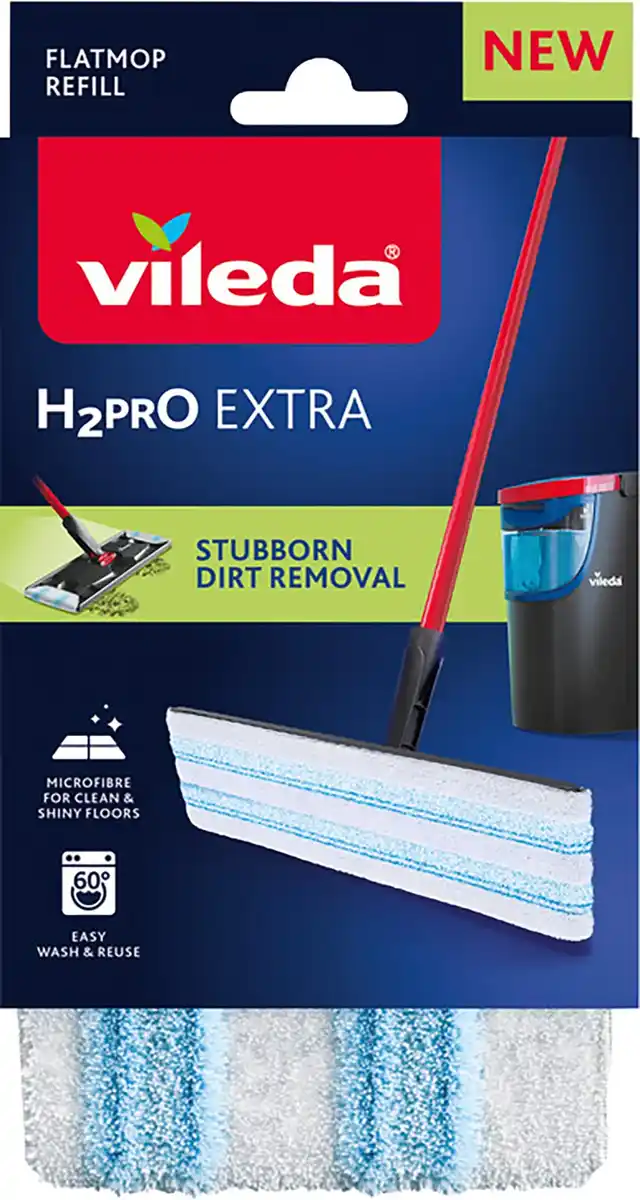 Bild 1 von Vileda Bodenwischer H2PRO Flat Mop Ersatzbezug