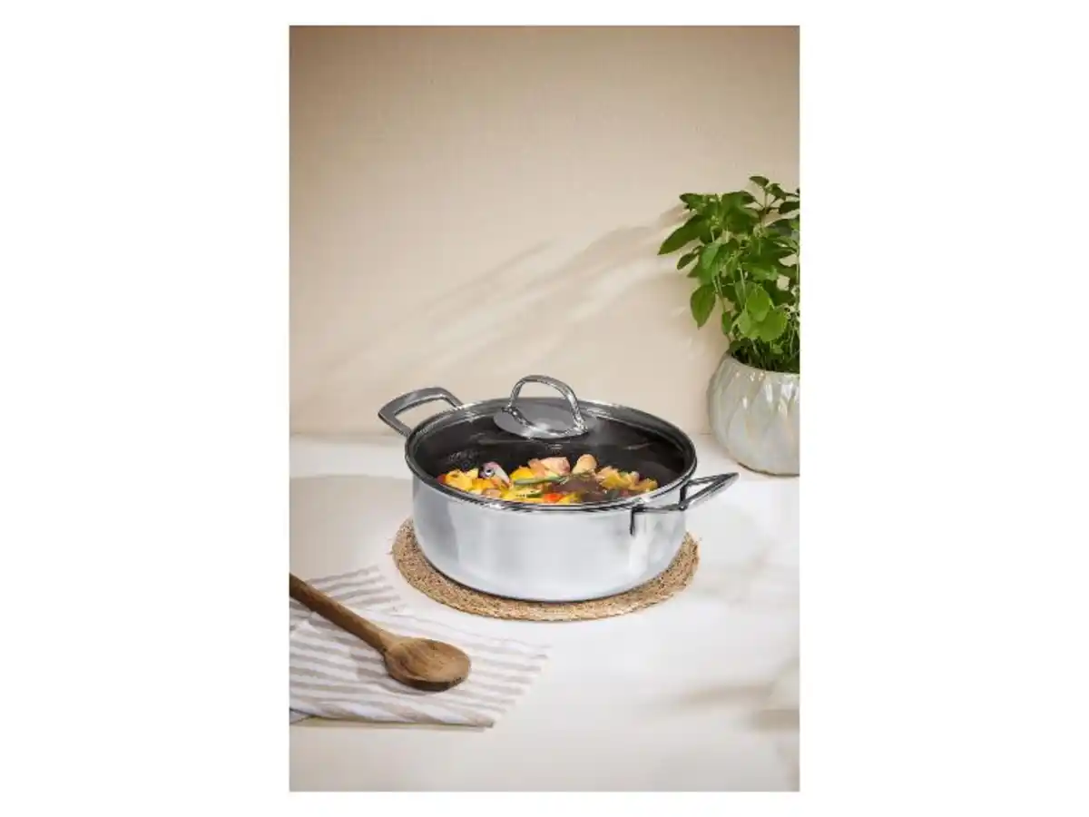 Bild 1 von SILVERCREST® Premium-Edelstahltopf 3-ply EDS Wabenstruktur, Ø 24 cm