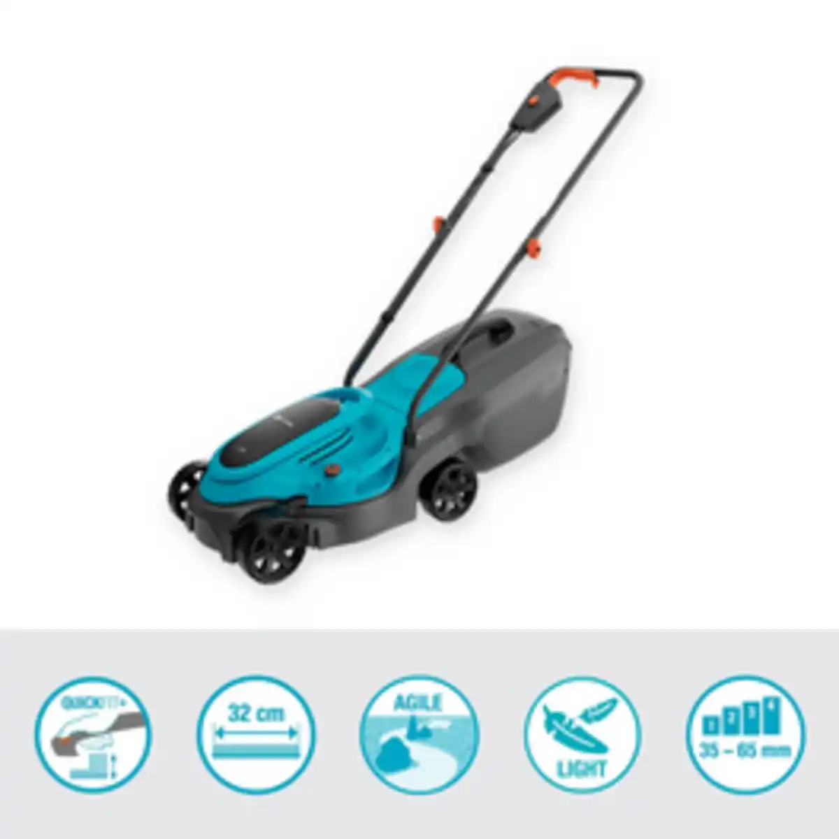 Bild 2 von GARDENA Akku-Rasenmäher »EasyMax 32«, 18V, P4A-Akku, Ready-To-Use Set