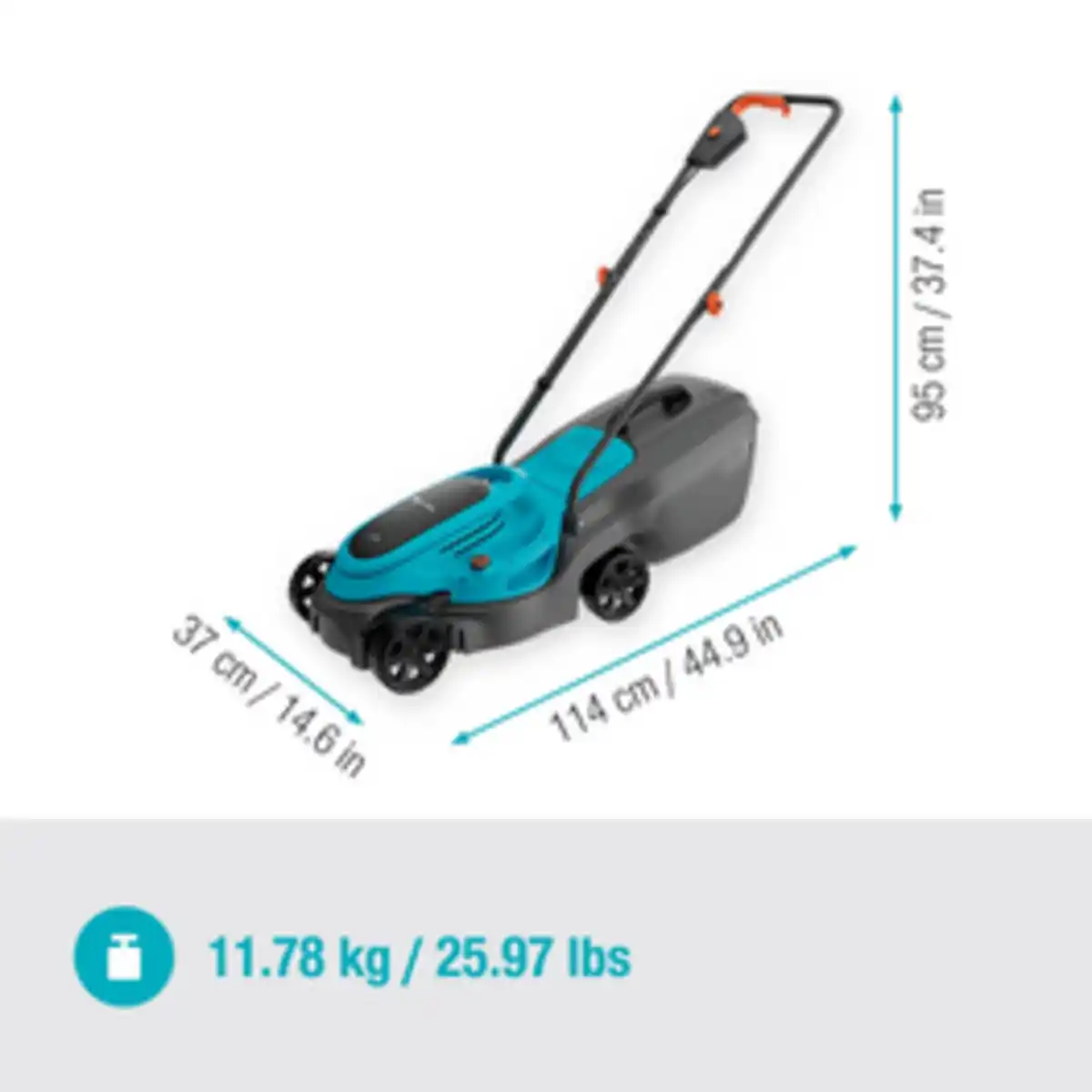 Bild 3 von GARDENA Akku-Rasenmäher »EasyMax 32«, 18V, P4A-Akku, Ready-To-Use Set