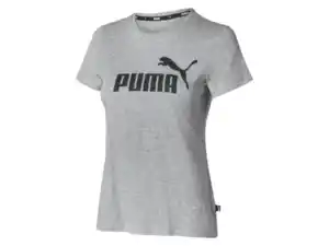 PUMA Damen T-Shirt ESS Logo Tee, aus reiner Baumwolle