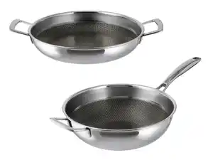SILVERCREST Premium-Edelstahl-Servierpfanne/-Wok