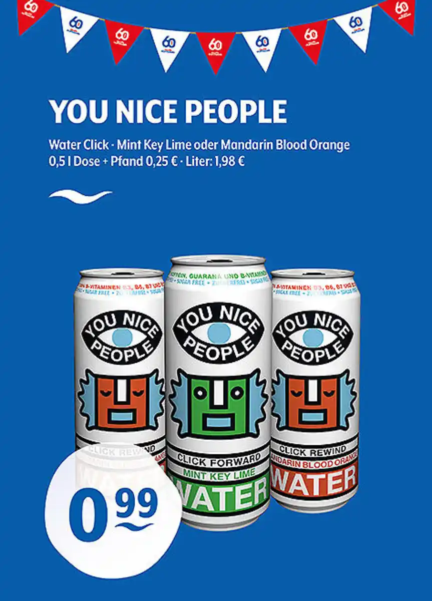 Bild 1 von YOU NICE PEOPLE Water ClickMint Key LIme oder Mandarin Blood Orange