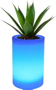 Smartwares LED Solarleuchte Blumentopf OSL_60085 weiß 30 cm RGBW