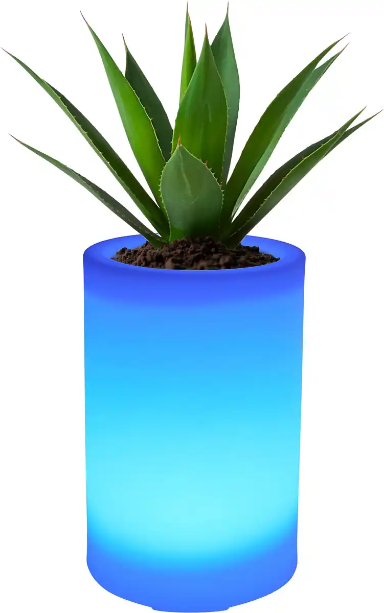 Bild 1 von Smartwares LED Solarleuchte Blumentopf OSL_60085 weiß 30 cm RGBW