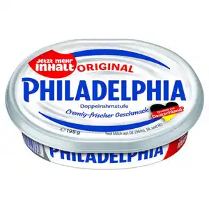 PHILADELPHIA Frischkäse 195 g, Doppelrahmstufe Original