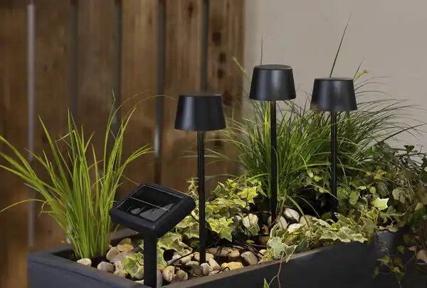 Bild 2 von IDEENWELT Solar-Gartenstecker schwarz