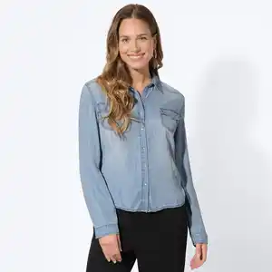 Damen-Jeansbluse aus Lyocell