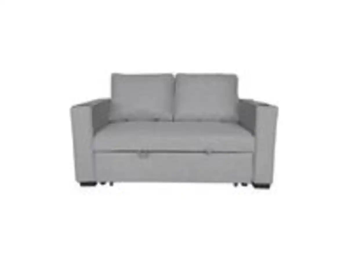 Bild 2 von 2-Sitzer Sofabett inkl. Kissen, ca. 150 x 96 x 86 cm - Hellgrau