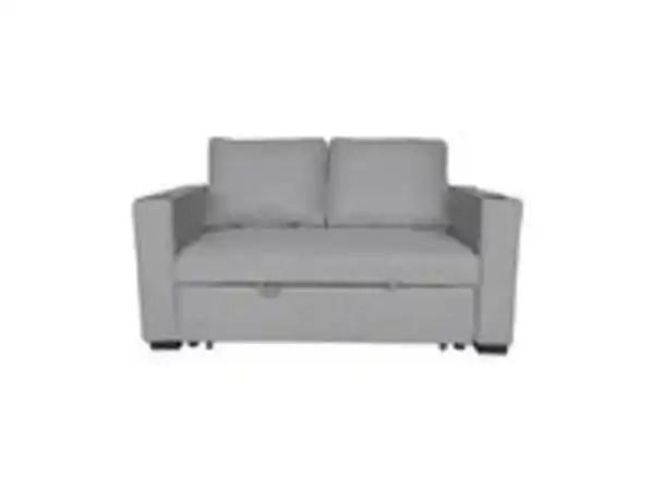 Bild 2 von 2-Sitzer Sofabett inkl. Kissen, ca. 150 x 96 x 86 cm - Hellgrau
