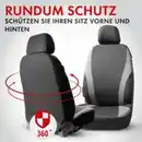 Bild 3 von Autositzbezug Dundee schwarz-grau