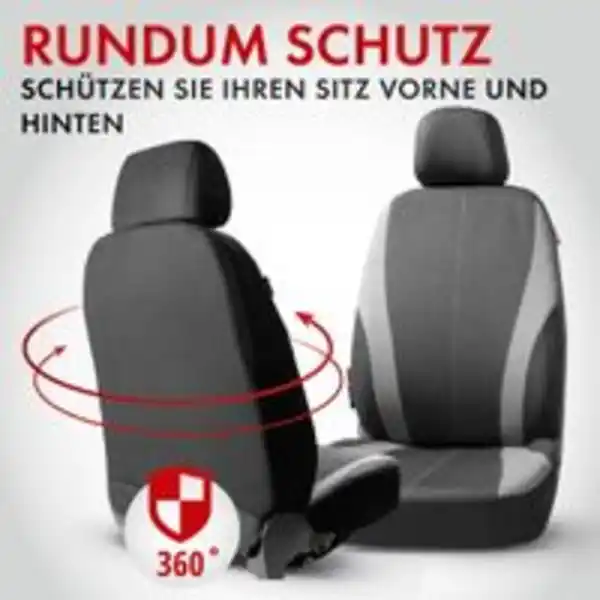Bild 3 von Autositzbezug Dundee schwarz-grau