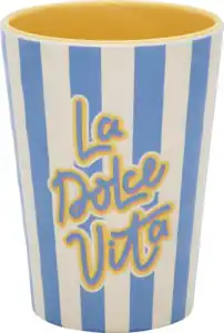 IDEENWELT Melaminbecher 350 ml La Dolce Vita