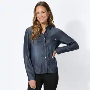 Damen-Jeansbluse aus Lyocell