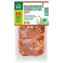 Bild 1 von NUR NUR NATUR Bio-Landhähnchen Schenkelsteaks 350 g