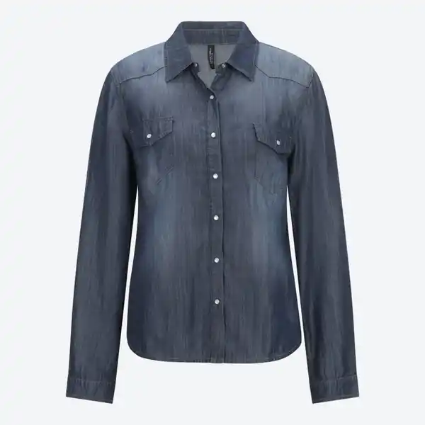 Bild 2 von Damen-Jeansbluse aus Lyocell
