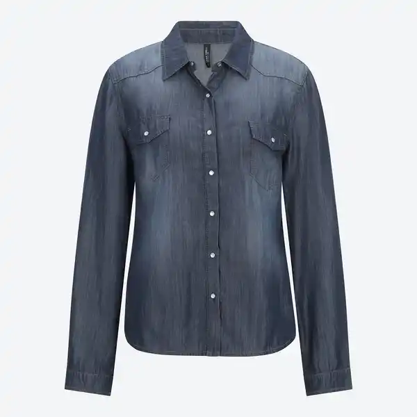 Bild 3 von Damen-Jeansbluse aus Lyocell
