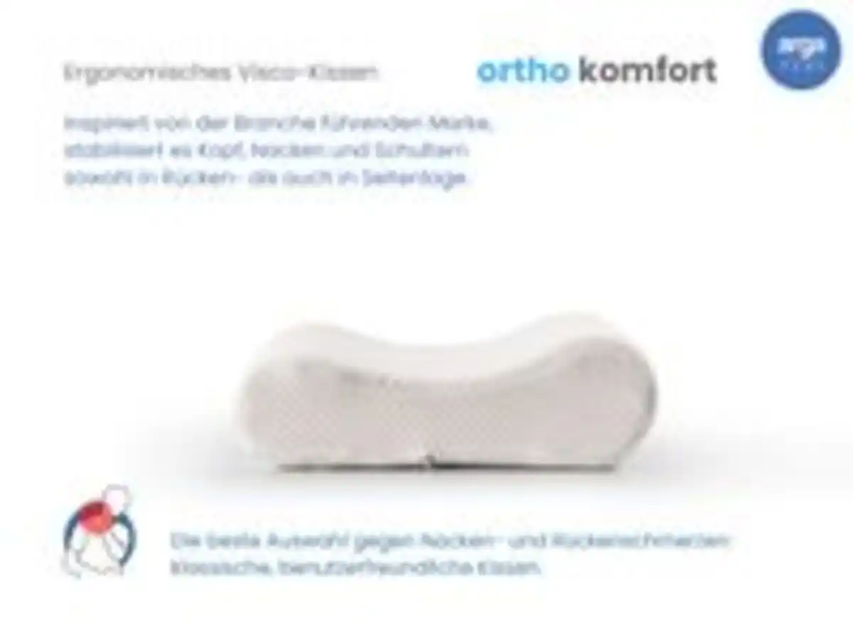 Bild 4 von AH Ortho Comfort Visco-Memory Nackenstützkissen – 51x42 cm