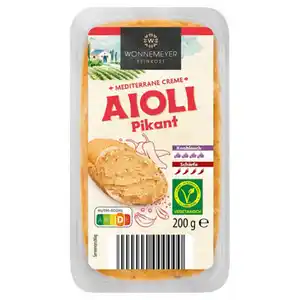 WONNEMEYER Mediterrane Cremes 200 g, Aioli Pikant