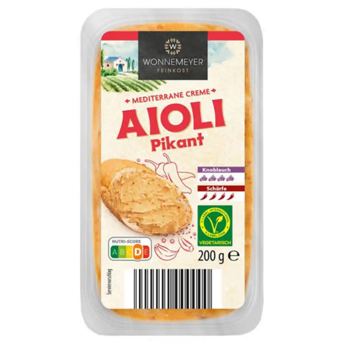 Bild 1 von WONNEMEYER Mediterrane Cremes 200 g, Aioli Pikant