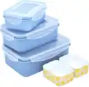 Bild 1 von IDEENWELT Frischhalteboxen mit Einsätzen blau