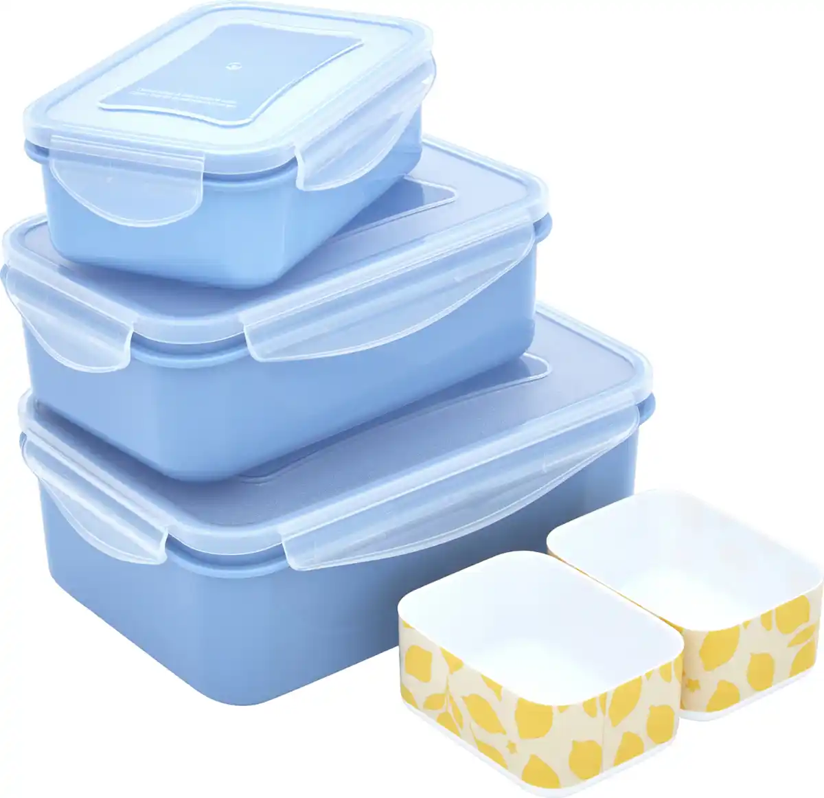 Bild 1 von IDEENWELT Frischhalteboxen mit Einsätzen blau