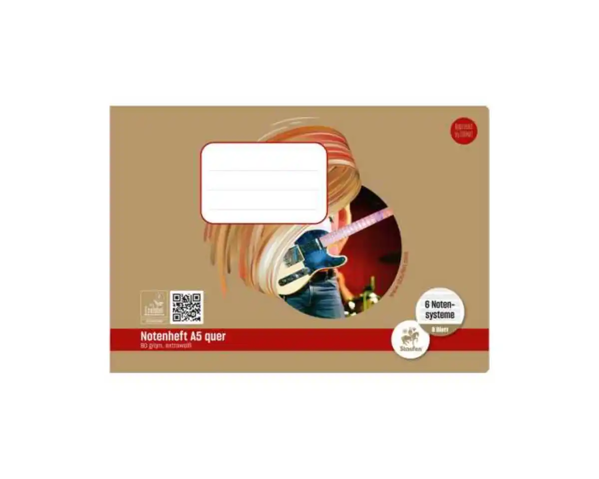 Bild 1 von Staufen Notenheft A5 quer, 8 Blatt