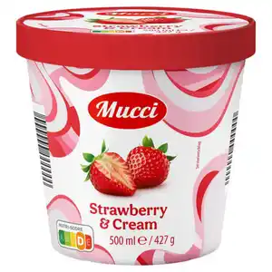 MUCCI Supreme Rich & Creamy 0,5 l, Erdbeer Crisp
