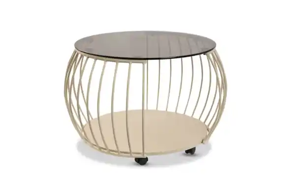 Bild 3 von Couchtisch Vietnam 1, creme/bronze