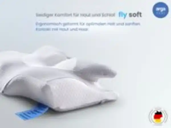 Bild 3 von AH Visco 4D Fly Soft Nackenstützkissen aus Visco-Memory-Schaum – 64x38 cm