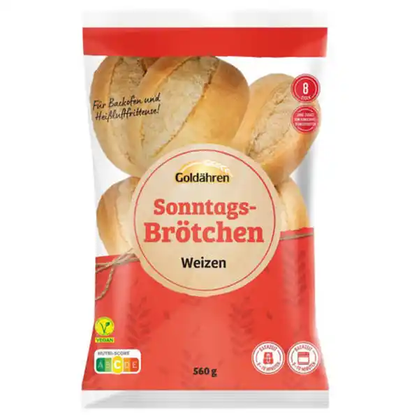 Bild 1 von GOLDÄHREN Sonntagsbrötchen 560 g, Weizen