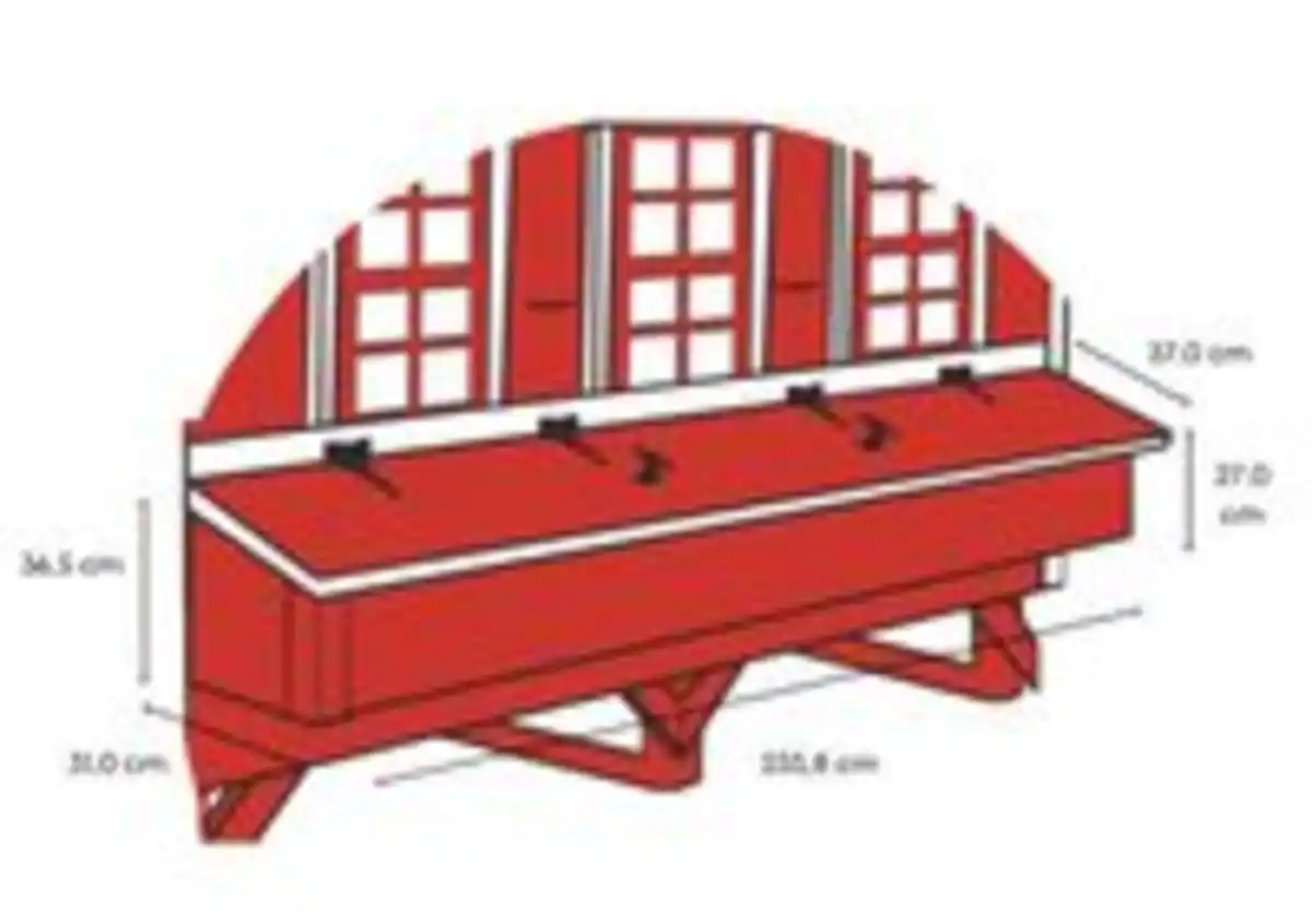 Bild 3 von Extra Großer Hühnerstall EZ Chicken Home 3,78 m², Rot hergestellt in EU