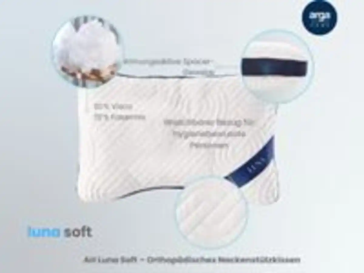 Bild 4 von AH Luna Soft Komfortkissen mit Visco und Soft-Schaum – 70x50 cm