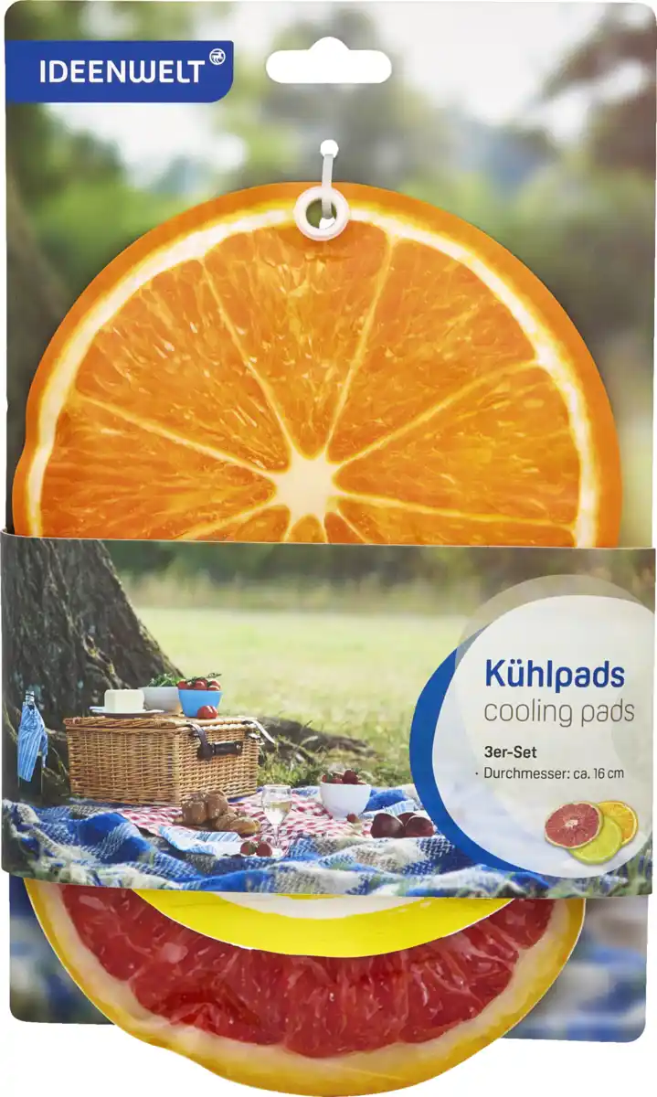 Bild 1 von IDEENWELT Kühlpads 3er-Set Zitrus