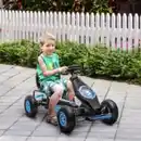 Bild 3 von Gokart, Kinderfahrzeug mit Pedal, Tretauto, Outdoor, Blau+Schwarz