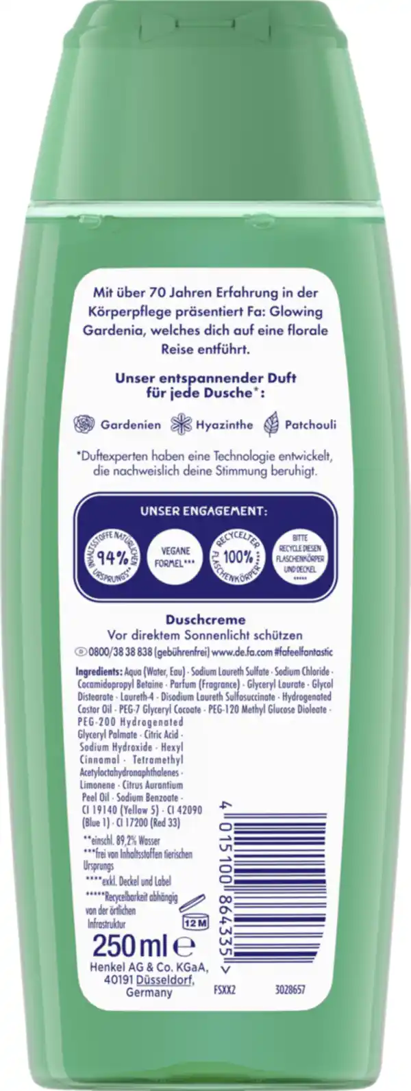 Bild 2 von Fa Duschcreme Calming Glowing Gardenia, 250 ml