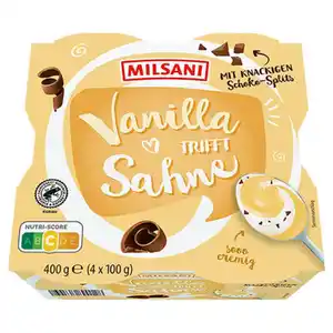 MILSANI Pudding trifft Sahne 400 g, Vanille