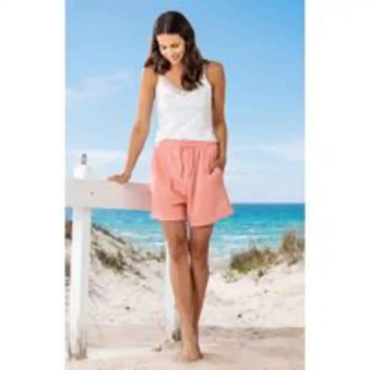 Bild 2 von Paperbag-Shorts mit Struktur-Lobster
