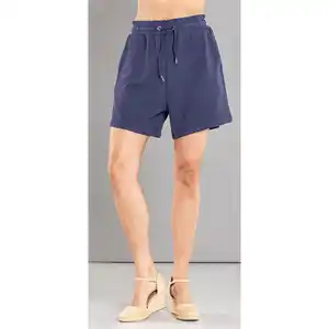Paperbag-Shorts mit Struktur-Black Iris