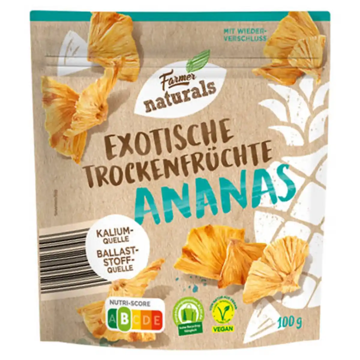 Bild 1 von FARMER NATURALS Exotische Trockenfrüchte 100 g, Ananas
