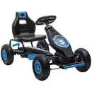 Bild 1 von Gokart, Kinderfahrzeug mit Pedal, Tretauto, Outdoor, Blau+Schwarz