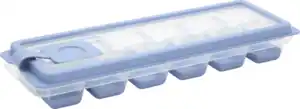 IDEENWELT Eiswürfelform mit Deckel Blau