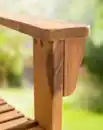 Bild 2 von 2-Sitzer Adirondack-Gartenbank aus Akazienholz, ca. 125 x 80 x 94 cm - Dunkelbraun