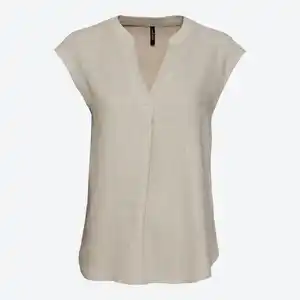 Damen-T-Shirt aus Viskose-Leinen-Mix