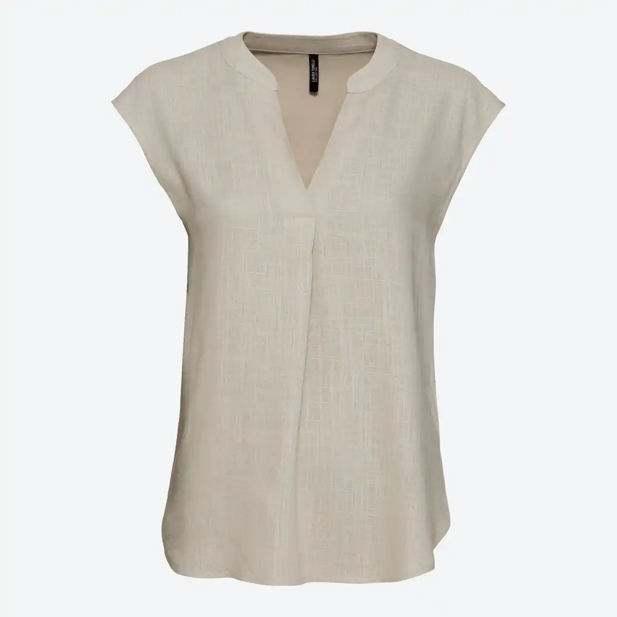 Bild 1 von Damen-T-Shirt aus Viskose-Leinen-Mix