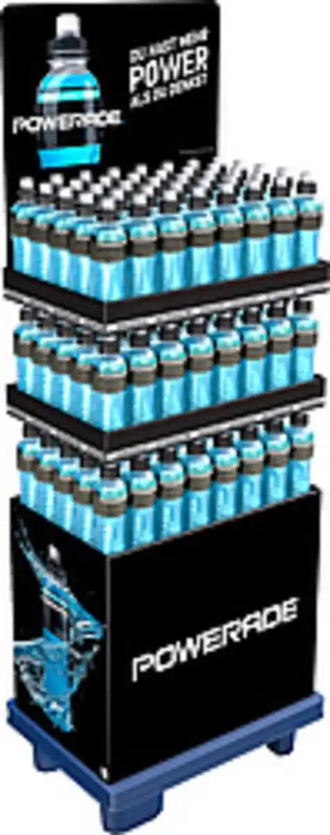 Bild 1 von Display. Erfrischungsgetränk Powerade Sports Mountain Blast ...
