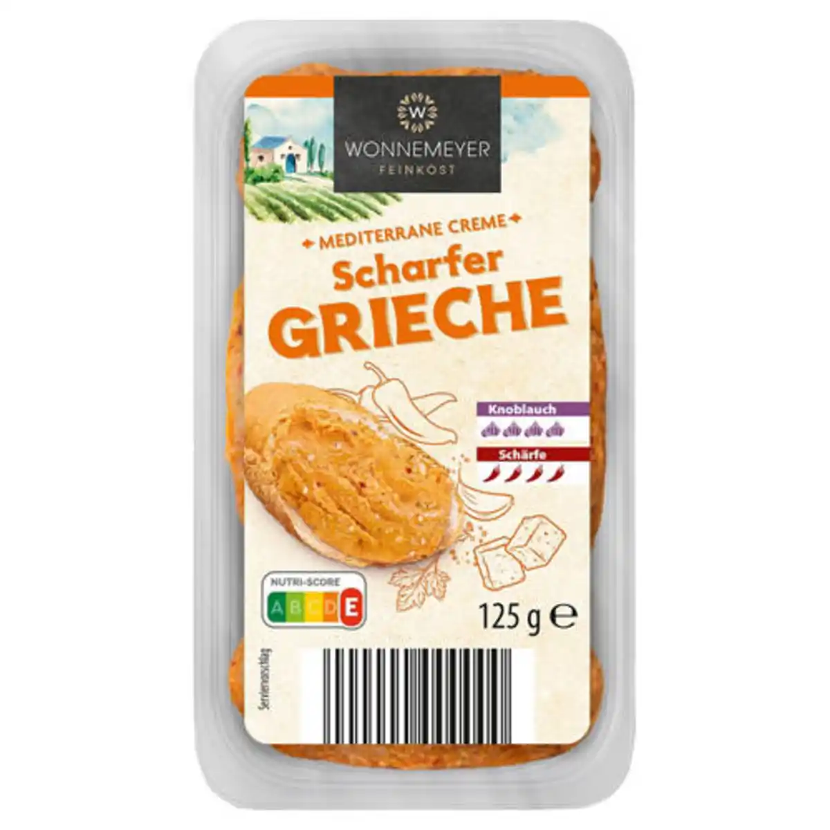 Bild 1 von WONNEMEYER Mediterrane Cremes 125 g, Scharfer Grieche