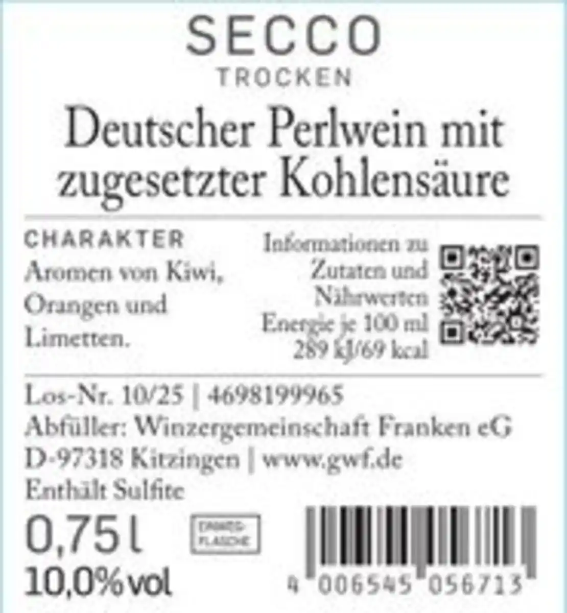 Bild 3 von Sommerzeit Secco weiß und fruchtig 0,75l