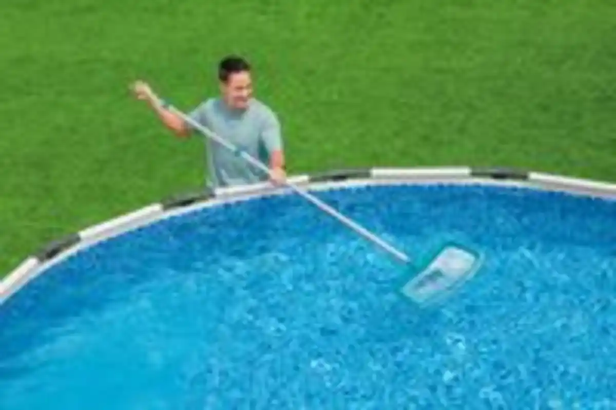 Bild 4 von Poolkescher AquaNet™ für Ø 30 mm Teleskopstangen aus Netz, ca. 50 x 40 x 41 cm - Blau