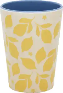 IDEENWELT Melaminbecher 350 ml Zitronen